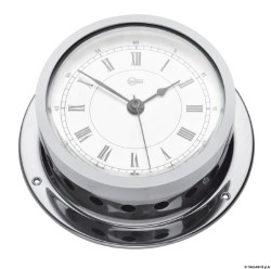 Zegar kwarcowy Barigo Star z alarmem z chromowanego mosiądzu